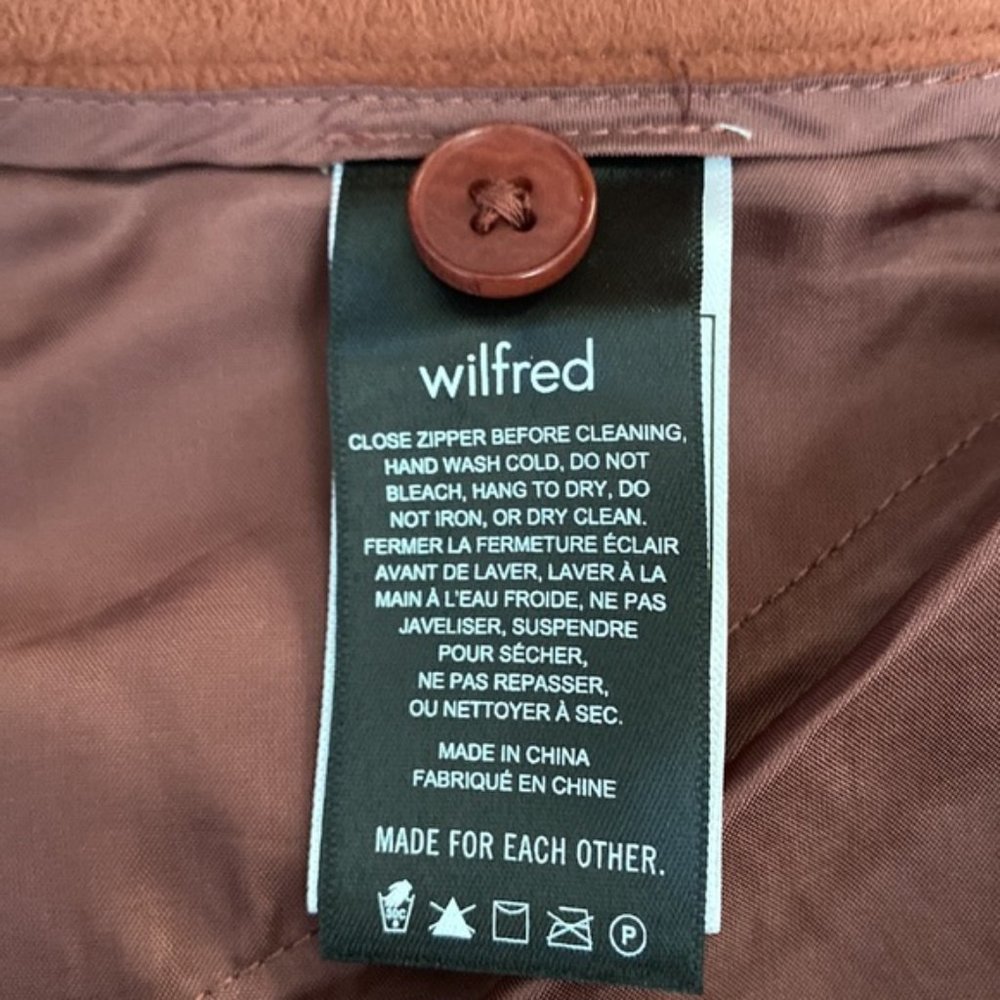 ❗️SOLD❗️Aritzia Wilfred Rustic Burnt Orange Faux Leather Funk Pants Size 12 - Picture 9 of 11